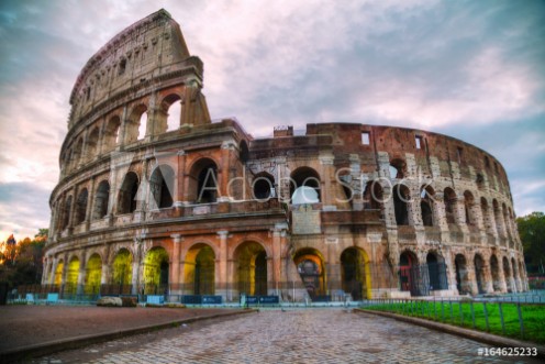 Picture of The Colosseum in Rome in the morning